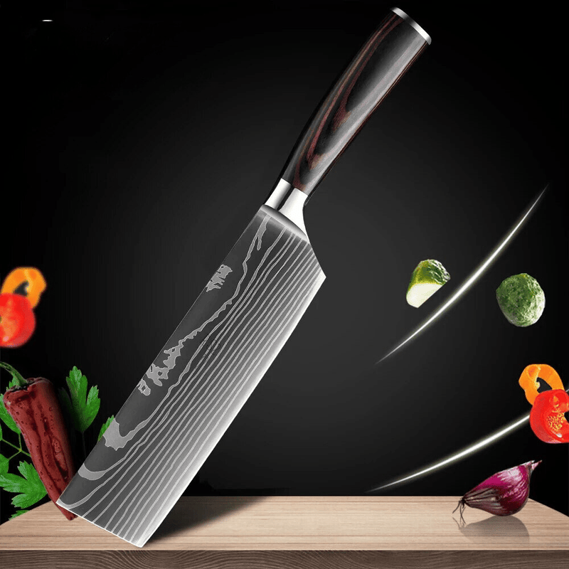 Katana Sharp Japanese Knives Katana Knives Ah Fork! Nakiri Knife 